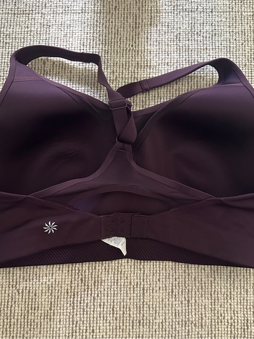 Athleta Deep Plum Advance Sports Bra